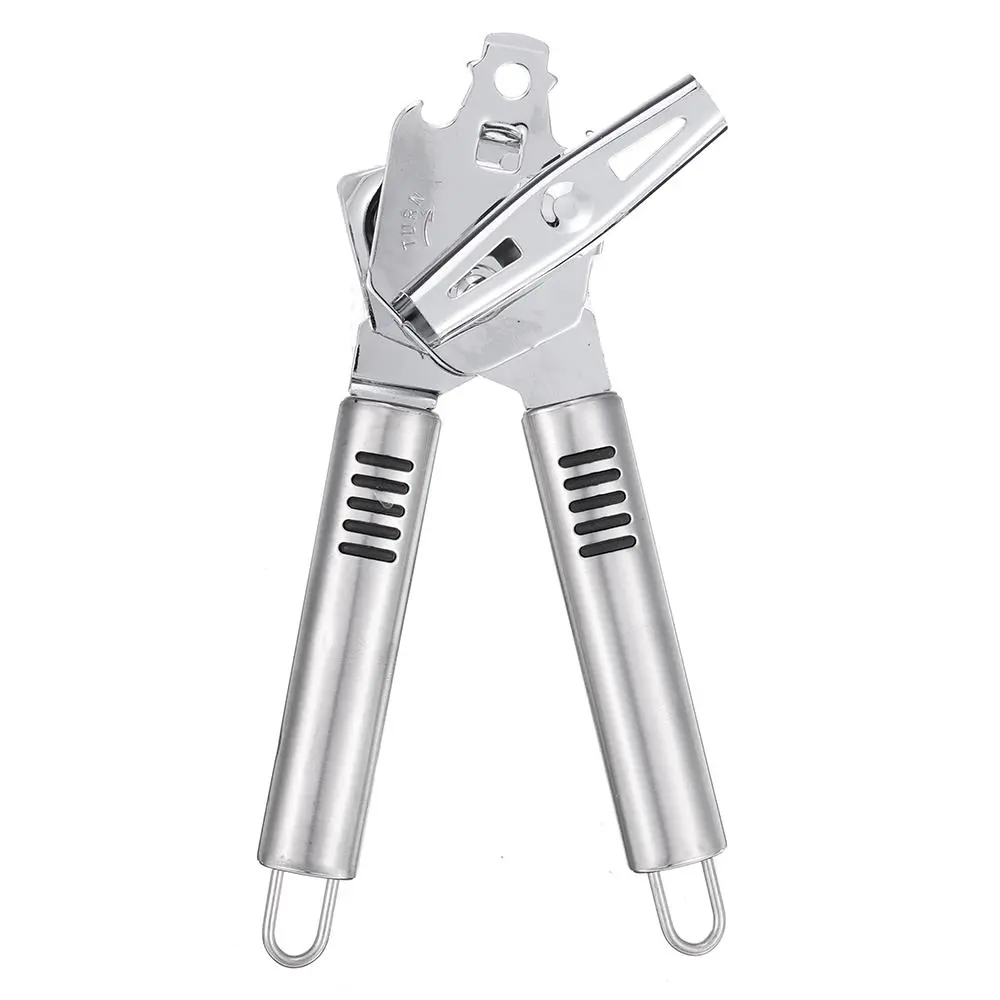 Stainless Steel Can Opener & Bottle Opener - Manual Kitchen Tool - Image 2