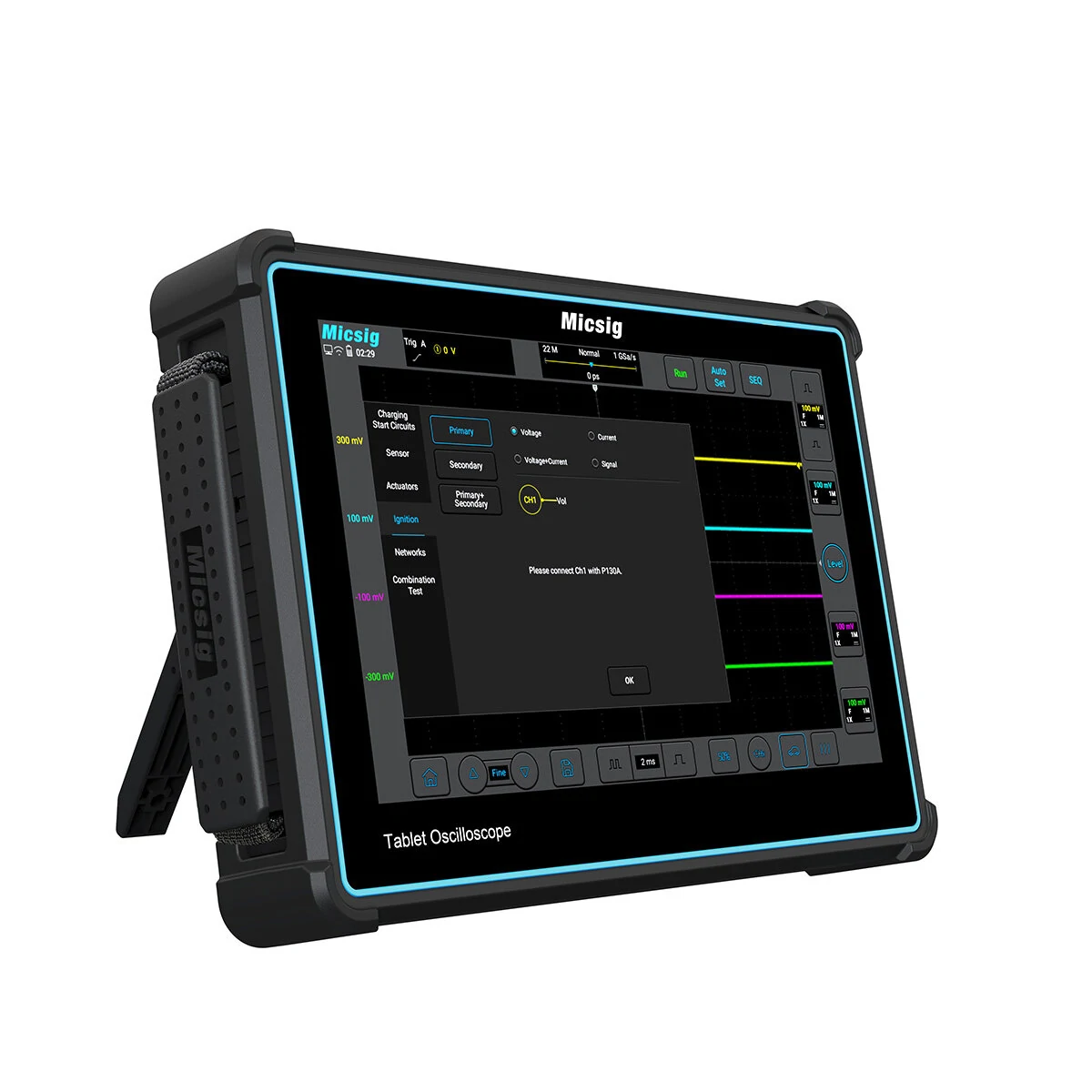 Micsig ATO2004 Digital Oscilloscope | 200MHz Automotive Portable - Touchscreen - Image 5