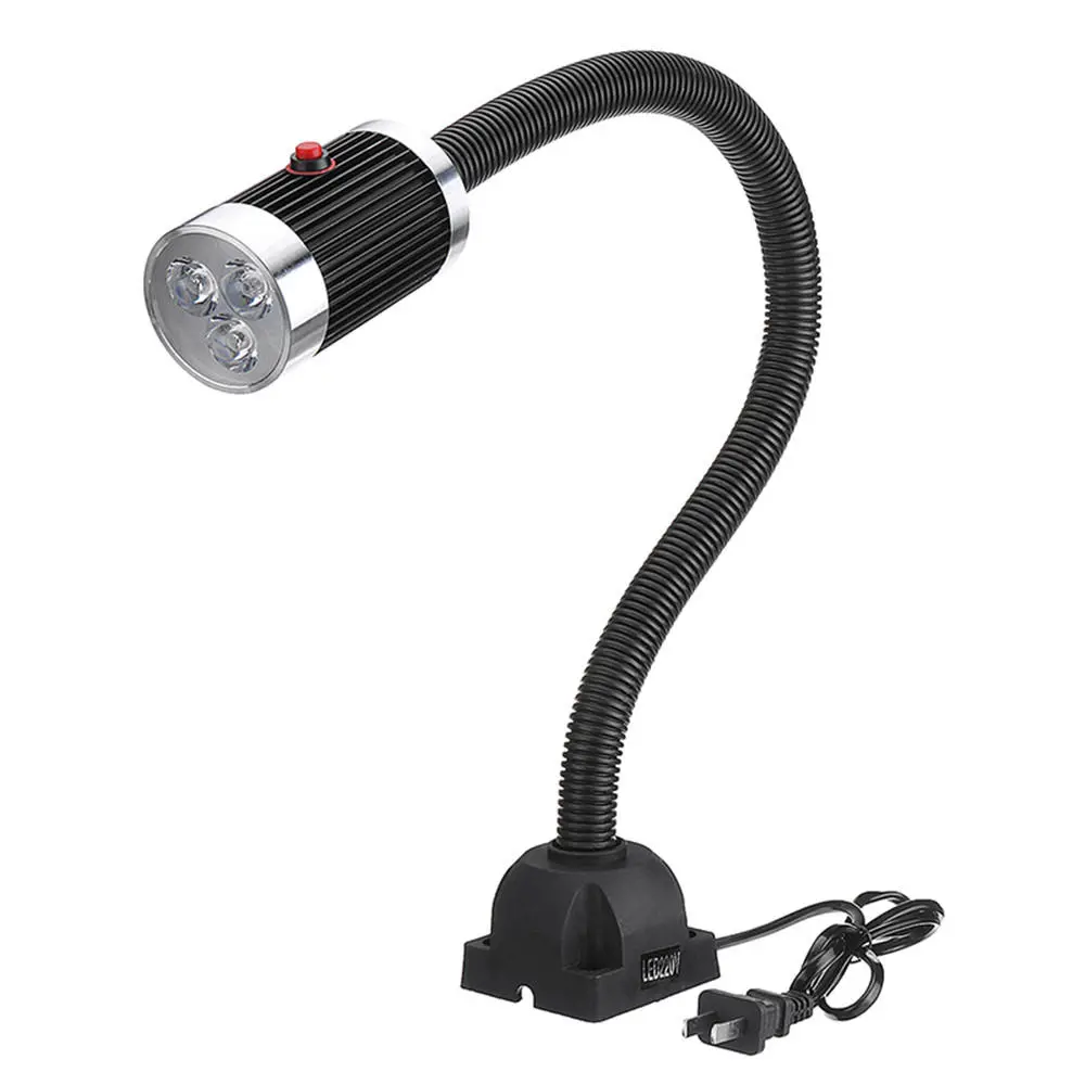 Magnetic Base Work Light - 9W Aluminum Alloy - 110-220V for CNC Machine - Image 2