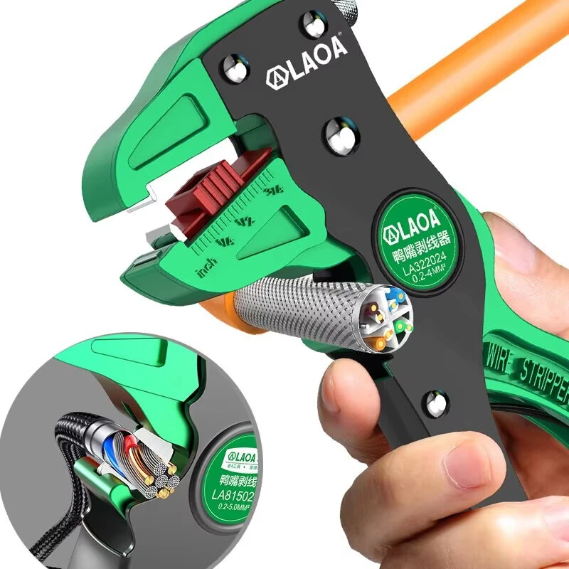 LAOA Automatic Wire Stripper - 0.2 to 4mm Range Adjustment for Electrician - Image 4