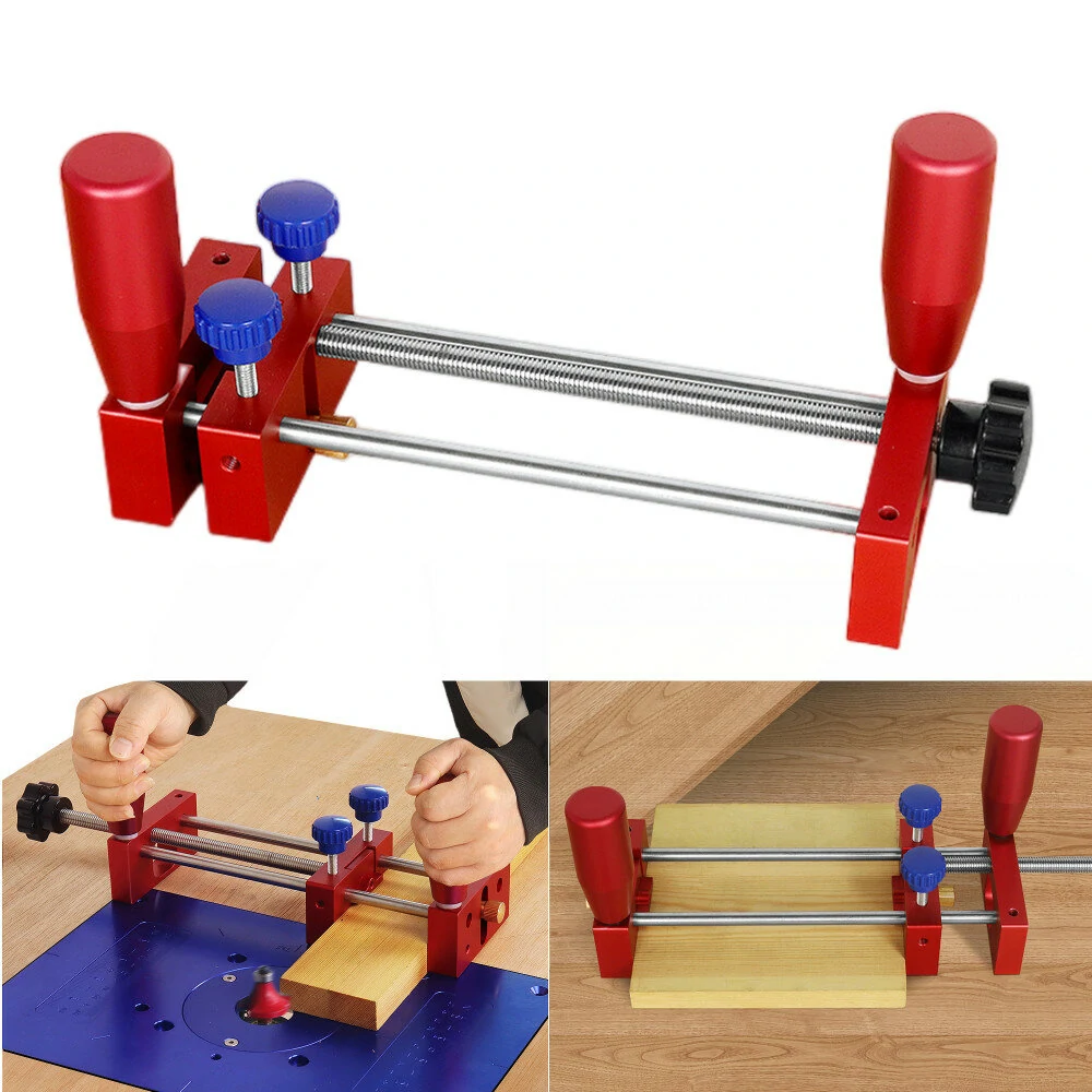 Woodworking Manual Push Rail Guide Coping Sled - Tenoning Safety Clamp for Table Saws & Router Tables - Image 3