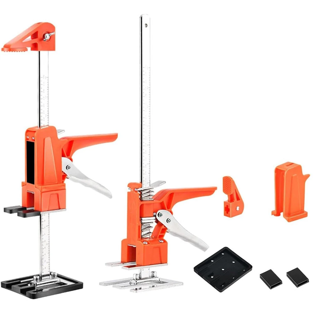 2PCS Labor Saving Woodworking Clamp - 400KG Lift Capacity | Height Adjustment Handle for Door & Cabinet Panels - Image 2