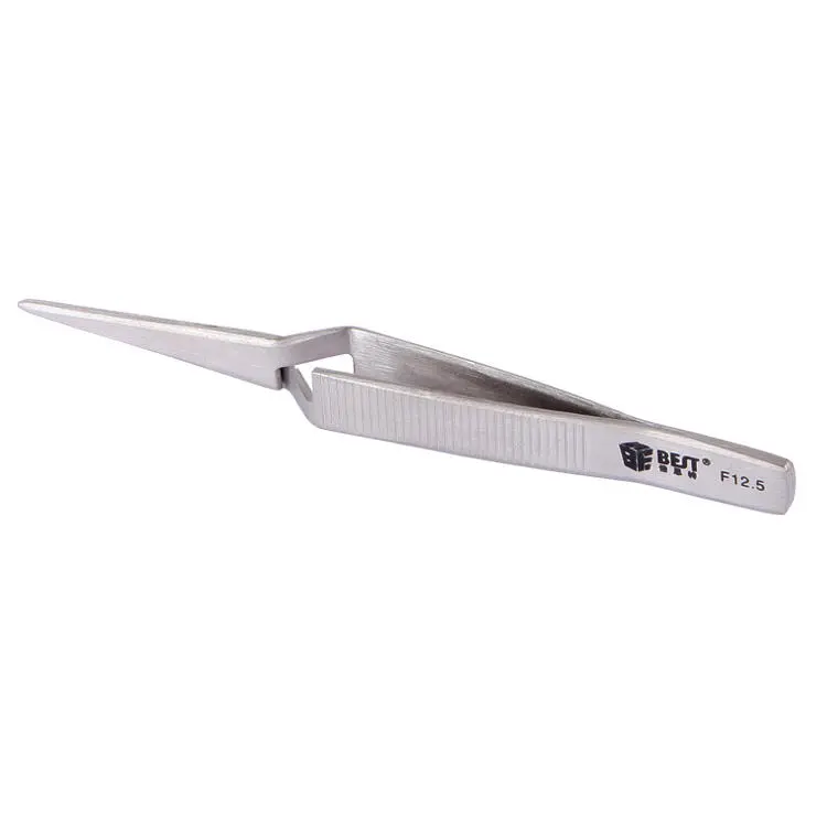 BEST BST-F12.5 Self Tweezer | 12.5cm Stainless Steel | For Phone & Laptop Repair - Image 2