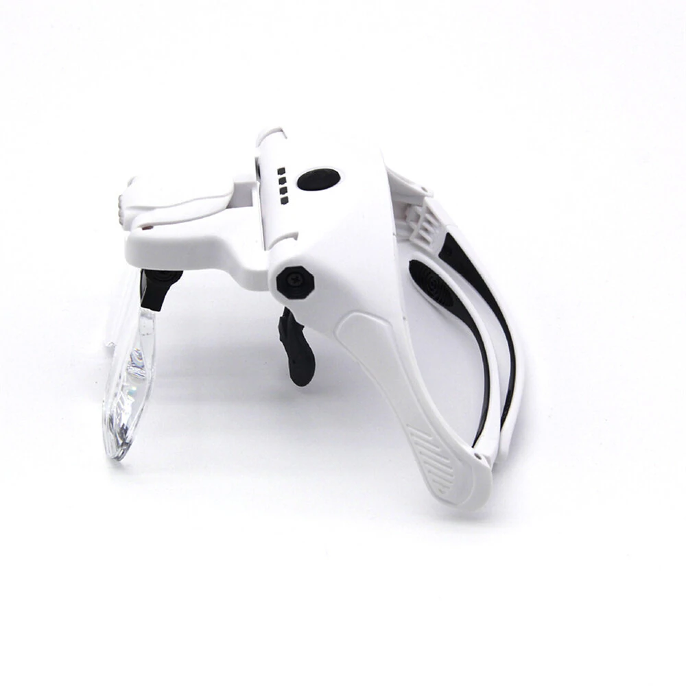 Professional Headband Magnifier with 5 Lens 1X-3.5X | 4 LED Light & USB Charging | 300mah Jeweler Loupe for Repair Craft - Image 4