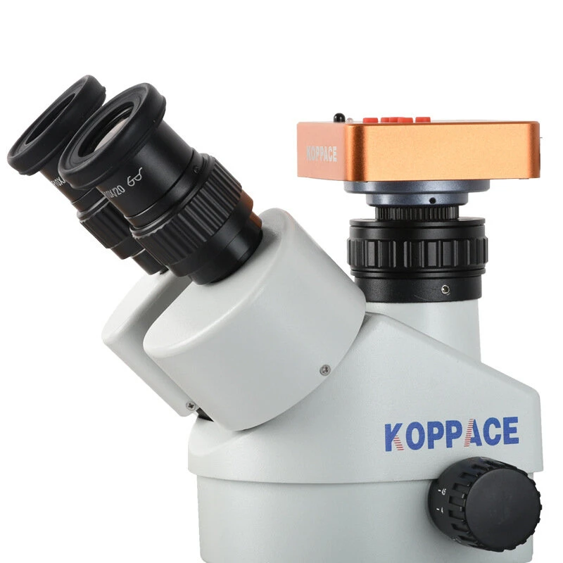 KOPPACE 3.5X-90X Trinocular Stereo Microscope | 13.3 Inch Screen & 21MP Camera - Image 3