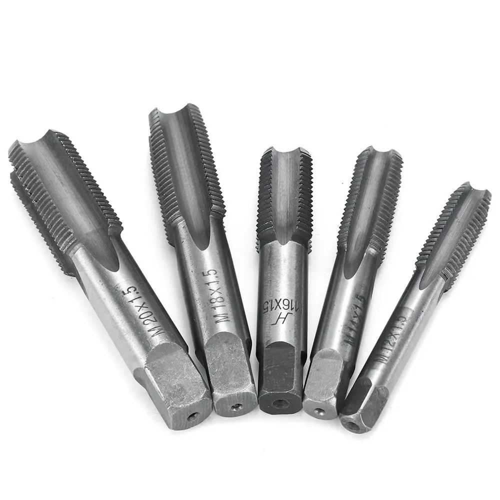 M12-M20 HSS Straight Fine Screw Tap | 2-Piece Set | 1.5mm Pitch High Speed - Image 2