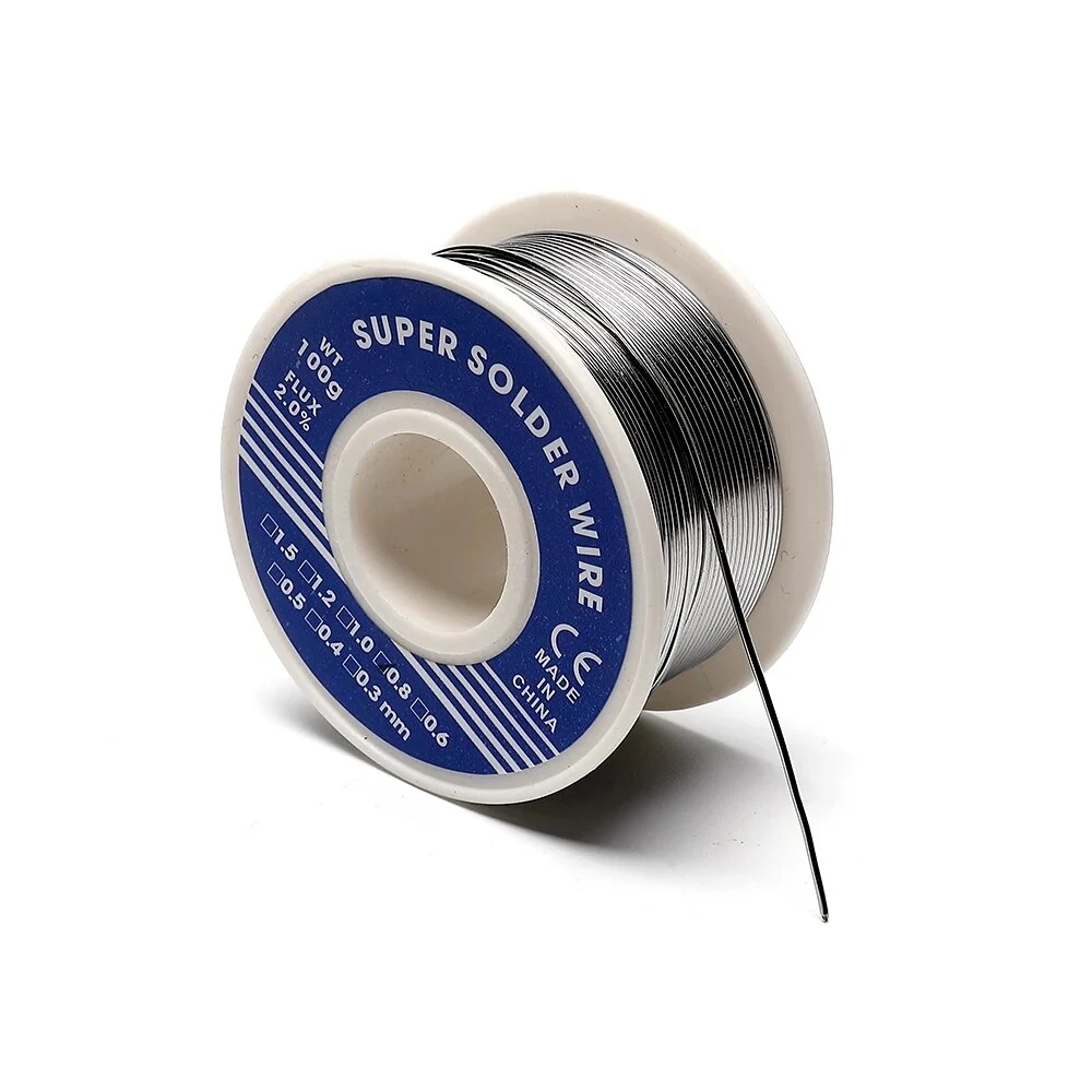 Super Soldering Tin Wire Roll - 0.8mm 20g 50g 100g Rosin Core Solder | 2.0% No-Clean Flux - Image 2