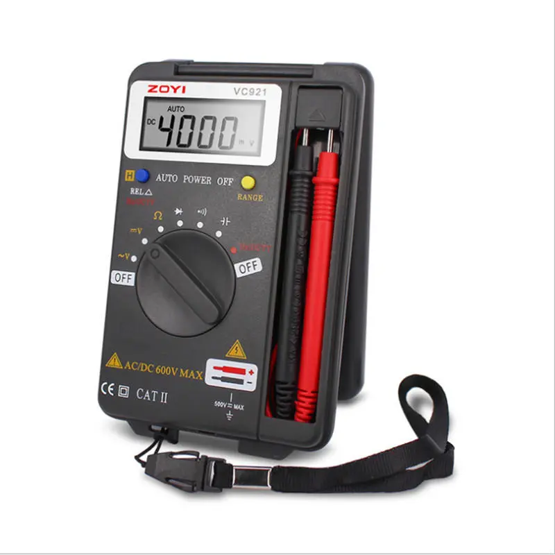 ZOYI VC921 Mini Digital Multimeter - Autoranging 4000 Counts AC DC Voltmeter - Image 3