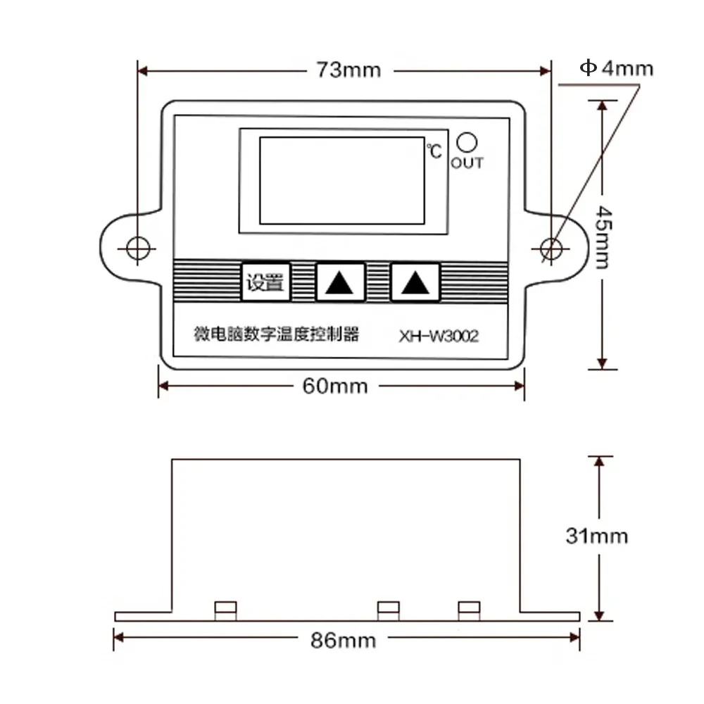 W3002 Digital LED Temperature Controller - 12V/24V/110V/220V Dual Heating & Cooling | High Accuracy - Image 5