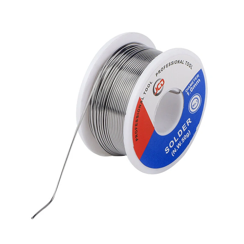 JCD 60/40 Tin Lead Solder Wire - 50G Roll | 2.0% Rosin Core Flux | 0.6-1.5mm - Image 4