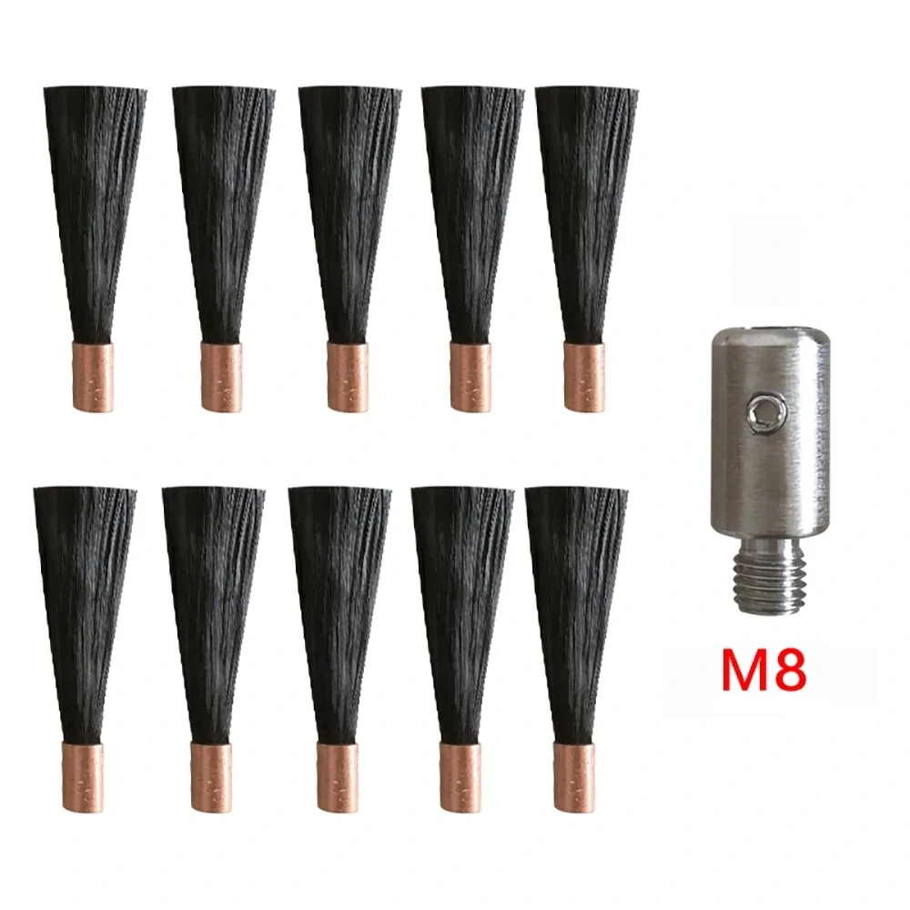 M6 M8 M10 Polishing Brush Head for Stainless Steel Weld Bead Processor | 1 Connector & 10 Heads - Image 2