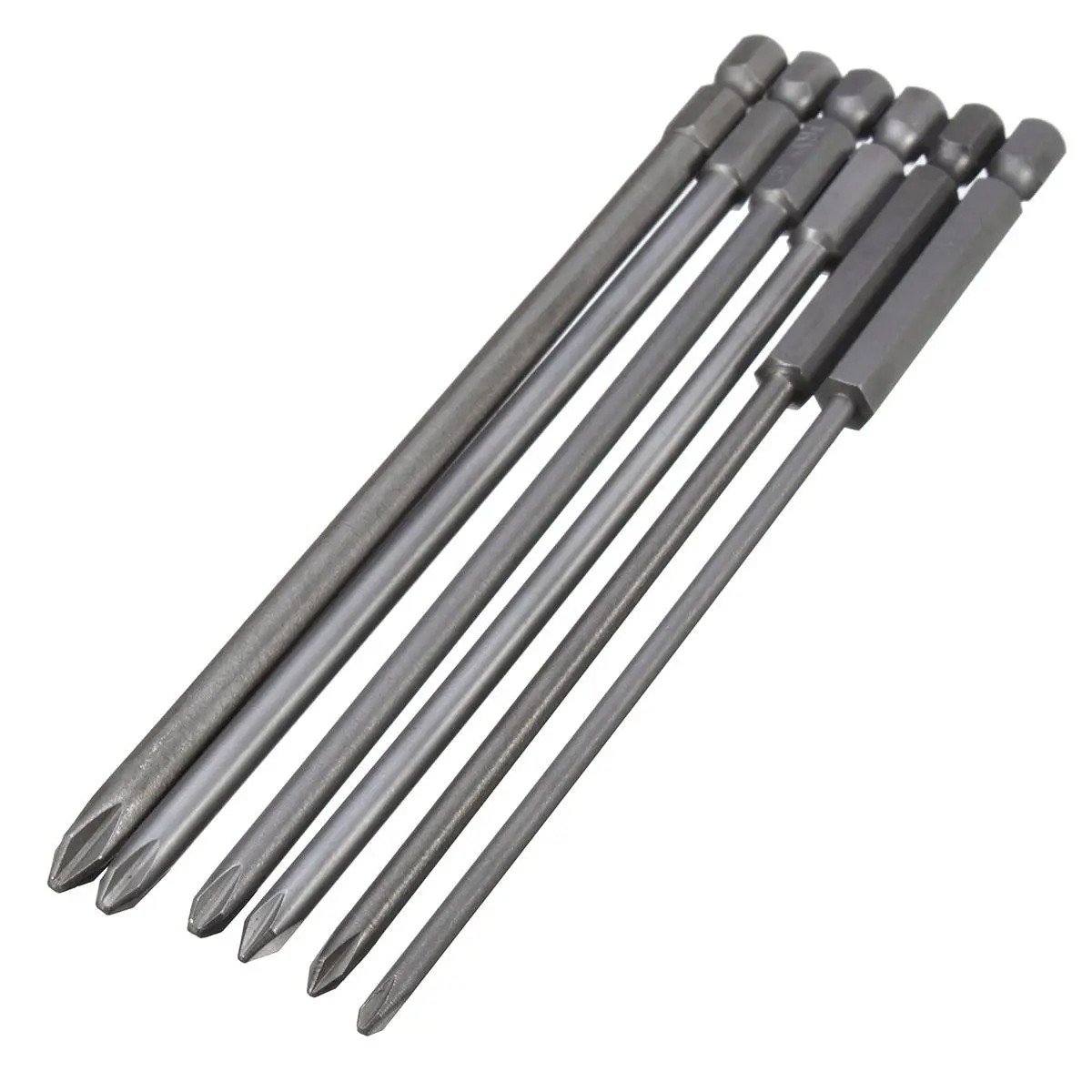 BrandName 6pc 150mm 1/4 Magnetic Hex Cross Head Screwdriver Bit Set - Image 3