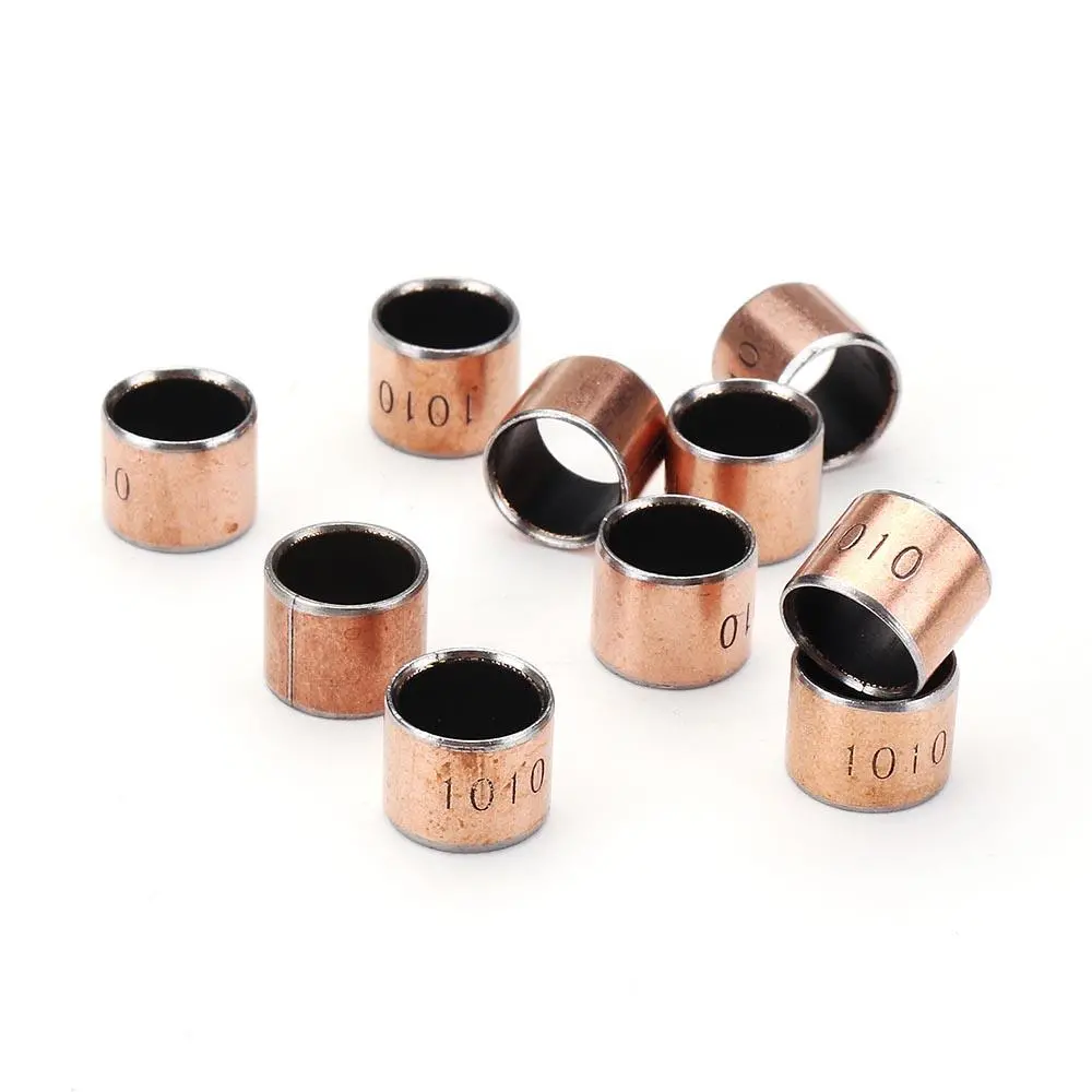 Machifit 10pcs 10x12x10mm Ball Bearing Bushing - Copper Alloy Bearing - Image 2