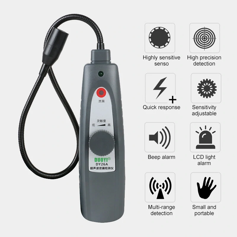 DUOYI DY26A Ultrasonic Leak Tester | Gas Water Pressure Vacuum Detector - Image 4
