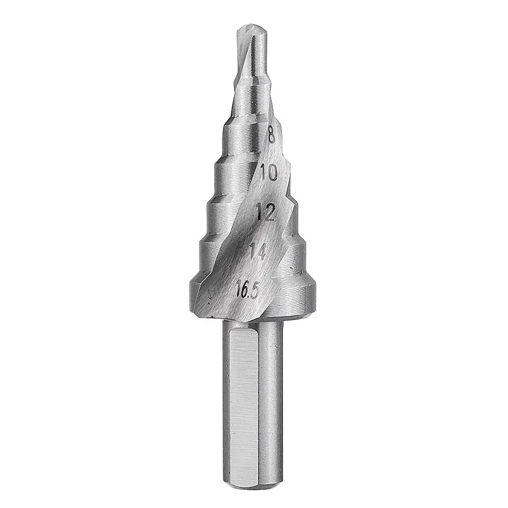 Drillpro HSS Step Drill Bit 4-16.5mm | High Speed Steel Triangular Handle - Image 4