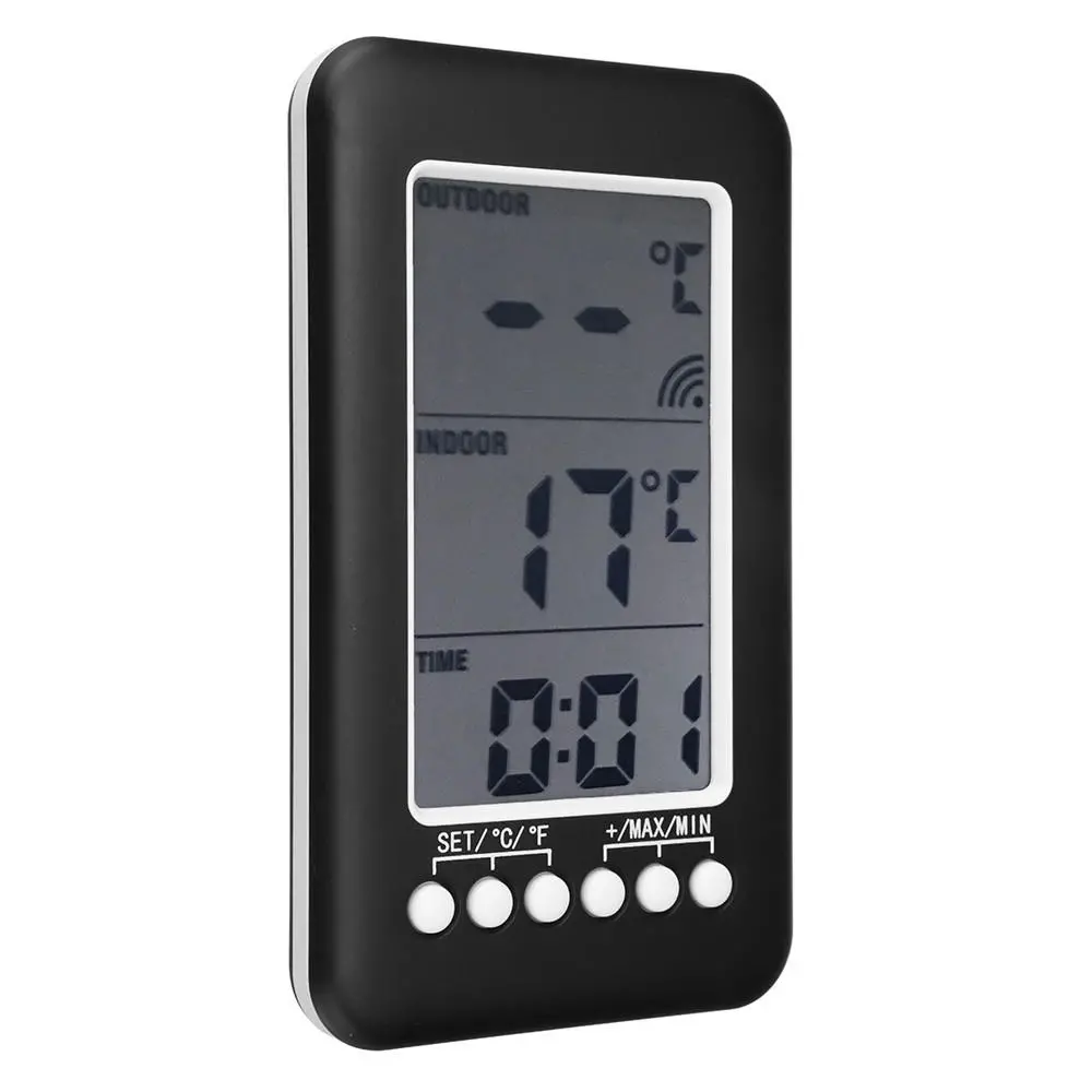 Wireless Digital LCD Thermometer | Radio Wave Time Adjust - Temperature Tool - Image 4