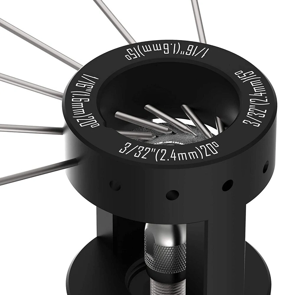 Tungsten Electrode Sharpener Grinder - Aluminum Head with Cut-Off Slot | TIG Welding - Image 3