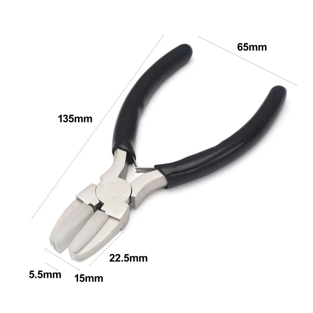 Nylon Jaw Pliers for Jewelry Making - Anti-Slip Grip & High Carbon Steel | 6.5cm - Image 2