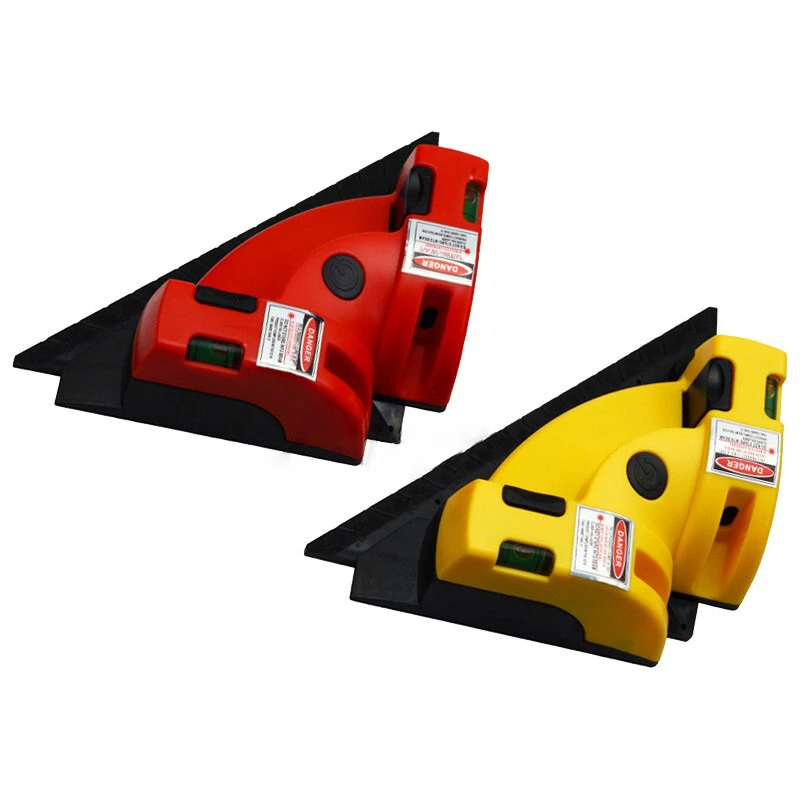 Red Right Angle Laser Level | 90 Degree Vertical & Horizontal Line Projection Tool - Image 3