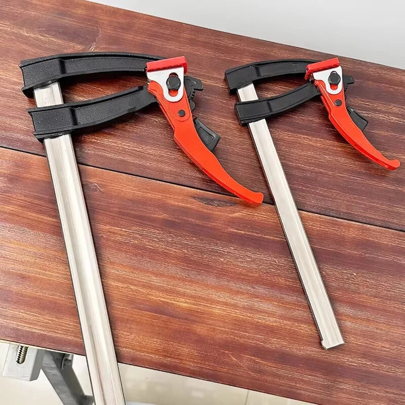 Quick Ratchet Parallel F Clamp - Woodworking Bar Clamp for DIY Gluing & Fixing - Image 4