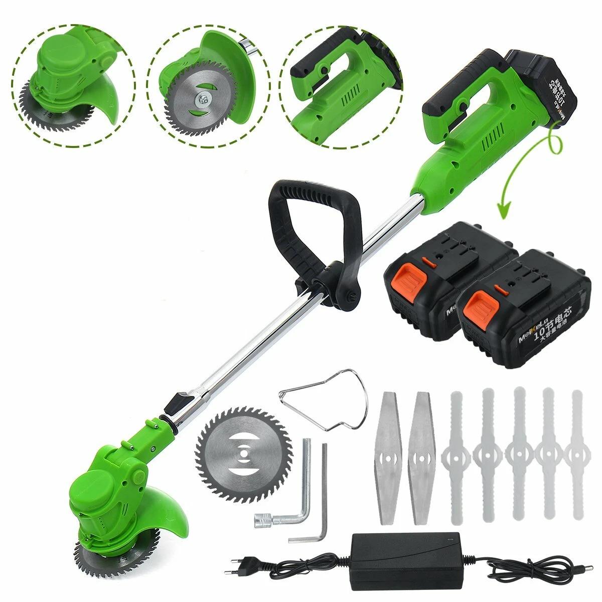 Greenworks Cordless String Trimmer - 24V Grass Cutter & Edger + Battery - Image 2