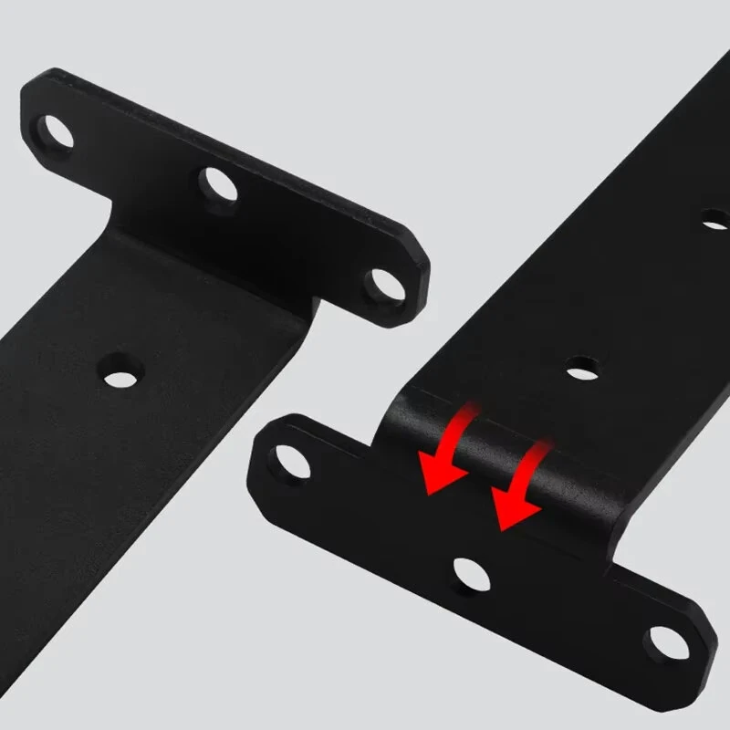 Hidden Tripod Wall Shelf Brackets - Black Cold Rolled Steel - 200kg Load Bearing - Anti-Rust & Easy Installation - Image 5