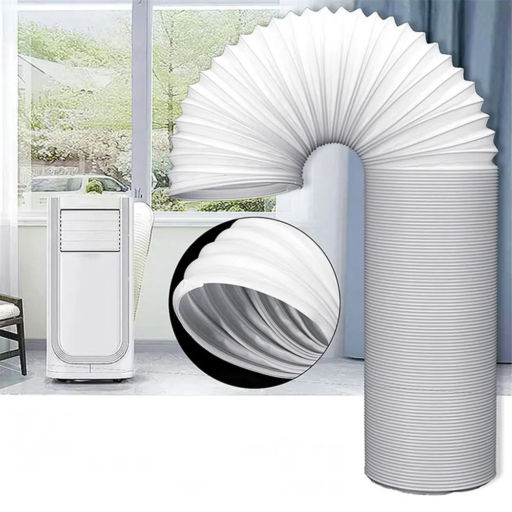 Portable AC Vent Hose - 5 Inch x 13ft Steel Wire Tube for Air Conditioners - Image 3