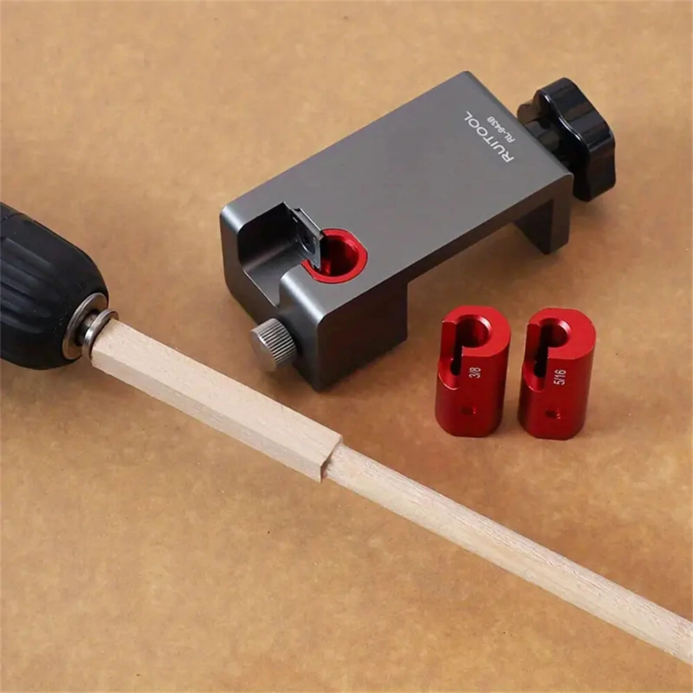 Dowel Maker Jig - Adjustable Drill Guide with Sharp Alloy Blade for Wood Sticks - Image 2