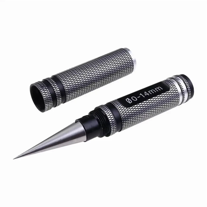 Manual Hole Punch Tool - 0-14mm Alloy Steel Reamer | Long Handle Sharp Cutter for RC Model Cars Tamiya HPI Axial - Image 2