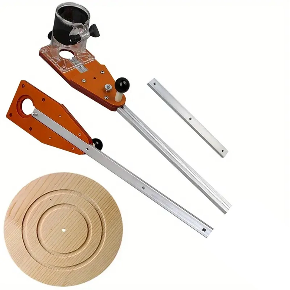Woodworking Circle Cutting Jig Guide for Hand Trimmers | Router Table Plate Tool - Image 3