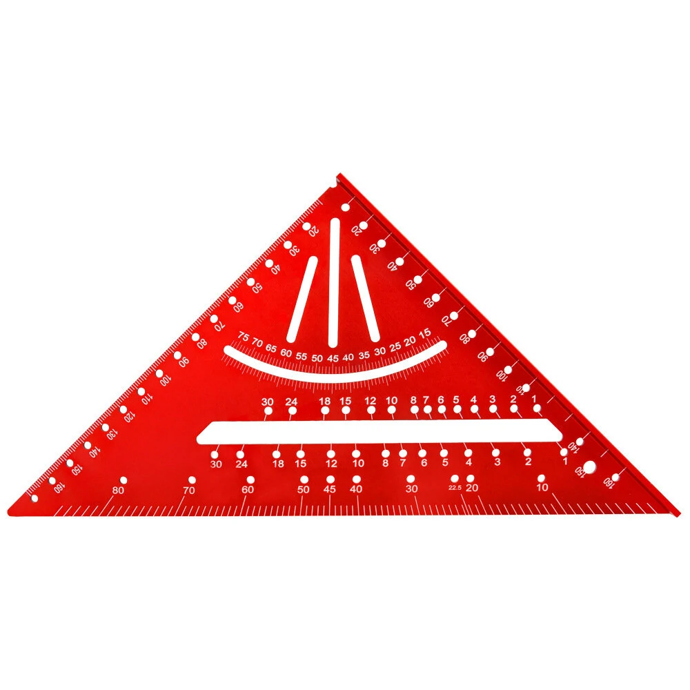 Aluminum Alloy Triangle Ruler - 2in1 Multifunctional Tool for Woodworking - Image 2