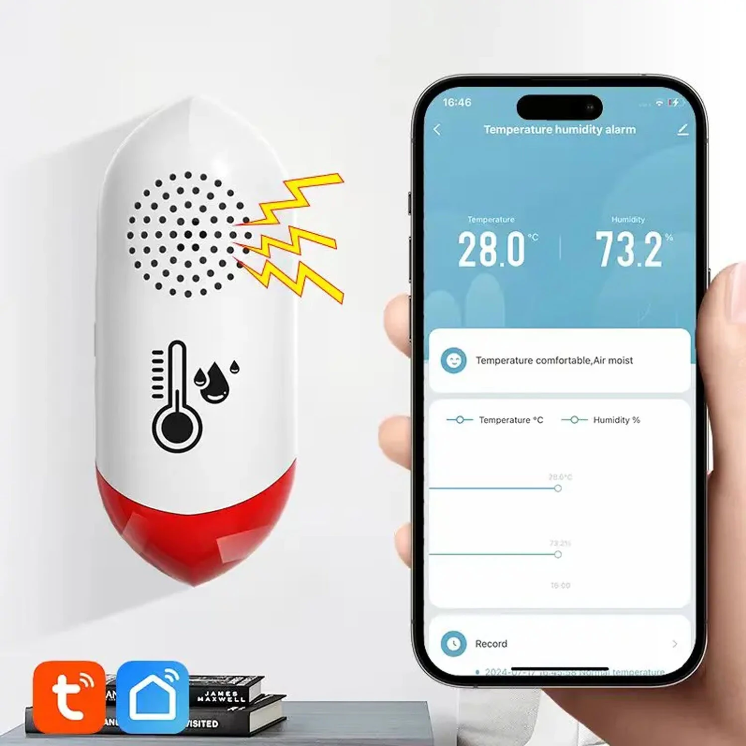Govee WiFi Hygrometer Thermometer - Smart Humidity Sensor with App Control & Alerts - Image 3