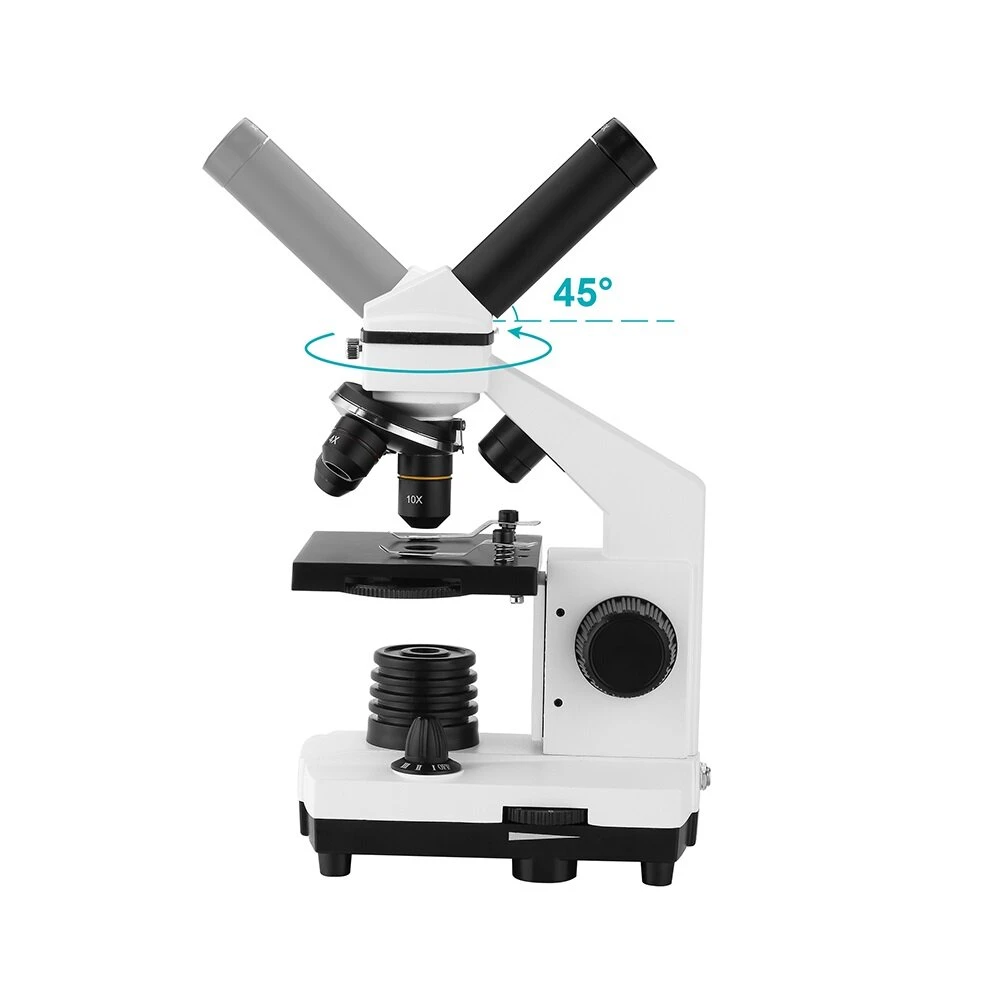AOMEKIE Biological Microscope 64X-640X | LED Illumination & Phone Holder - Image 4