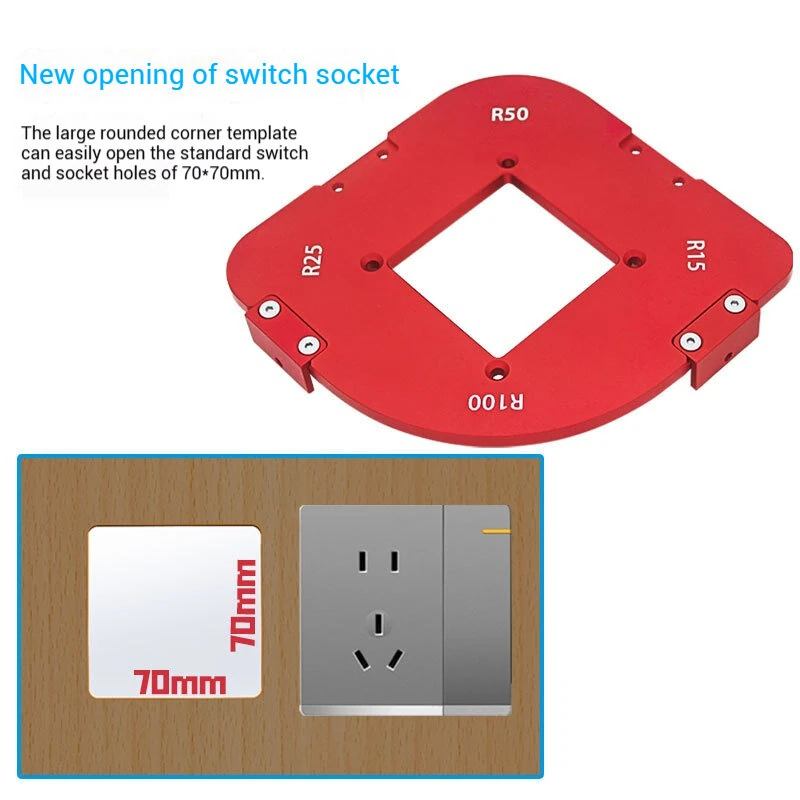 Woodworking Router Corner Radius Jig | Round Arc Cutting Template for Router Table - Image 5