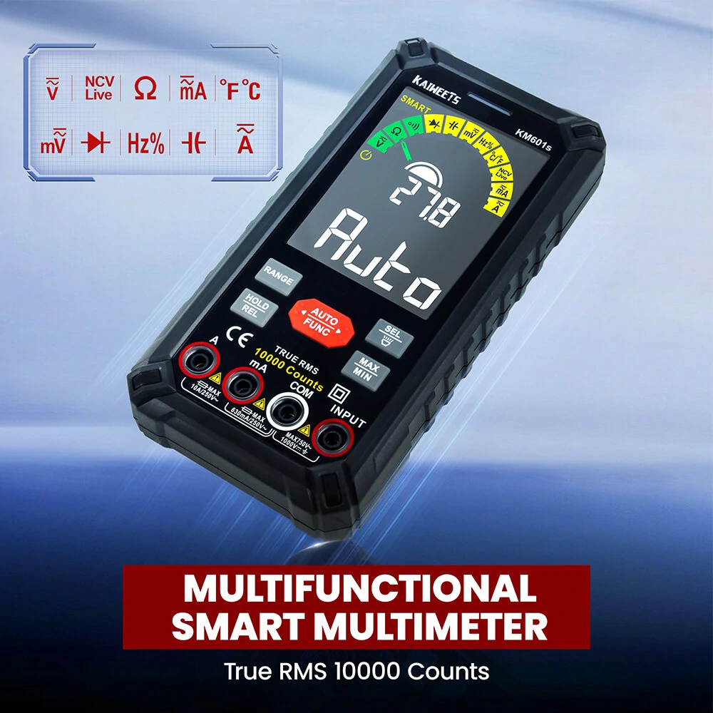 KAIWEETS KM601S Smart Multimeter - True RMS 10000 Counts | Rechargeable - Image 5