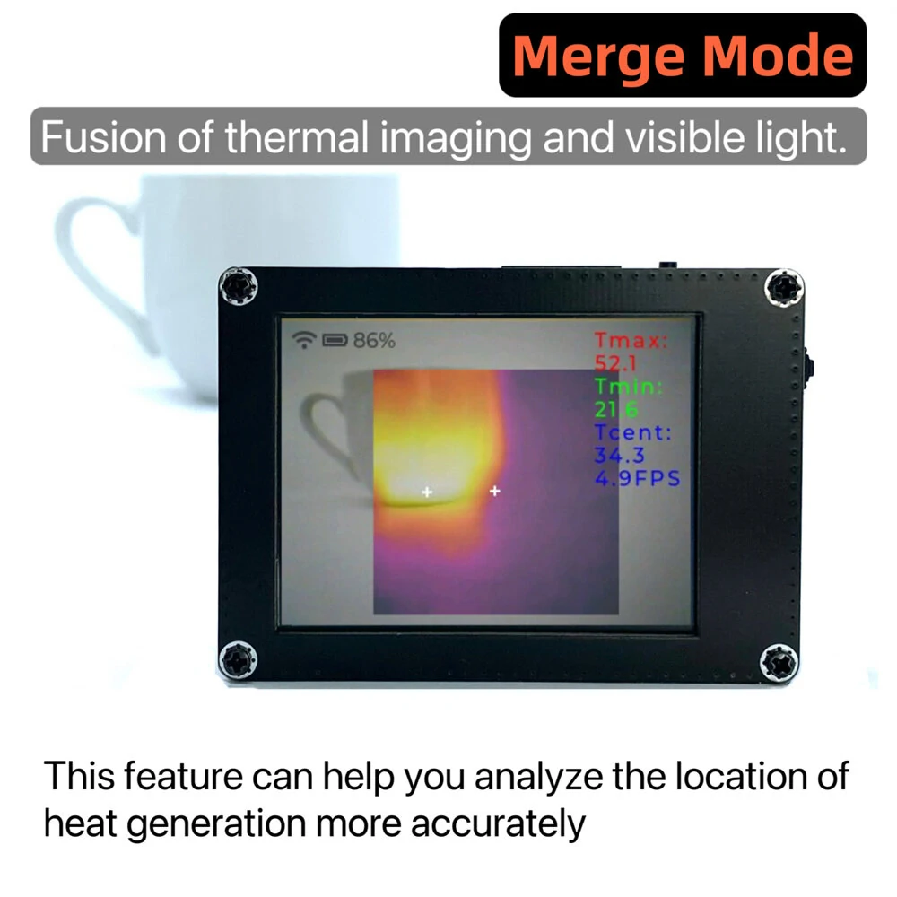 TICAM1 Industrial Thermal Imaging Camera - 200MP Visible Lens & Temperature Detection - Image 4