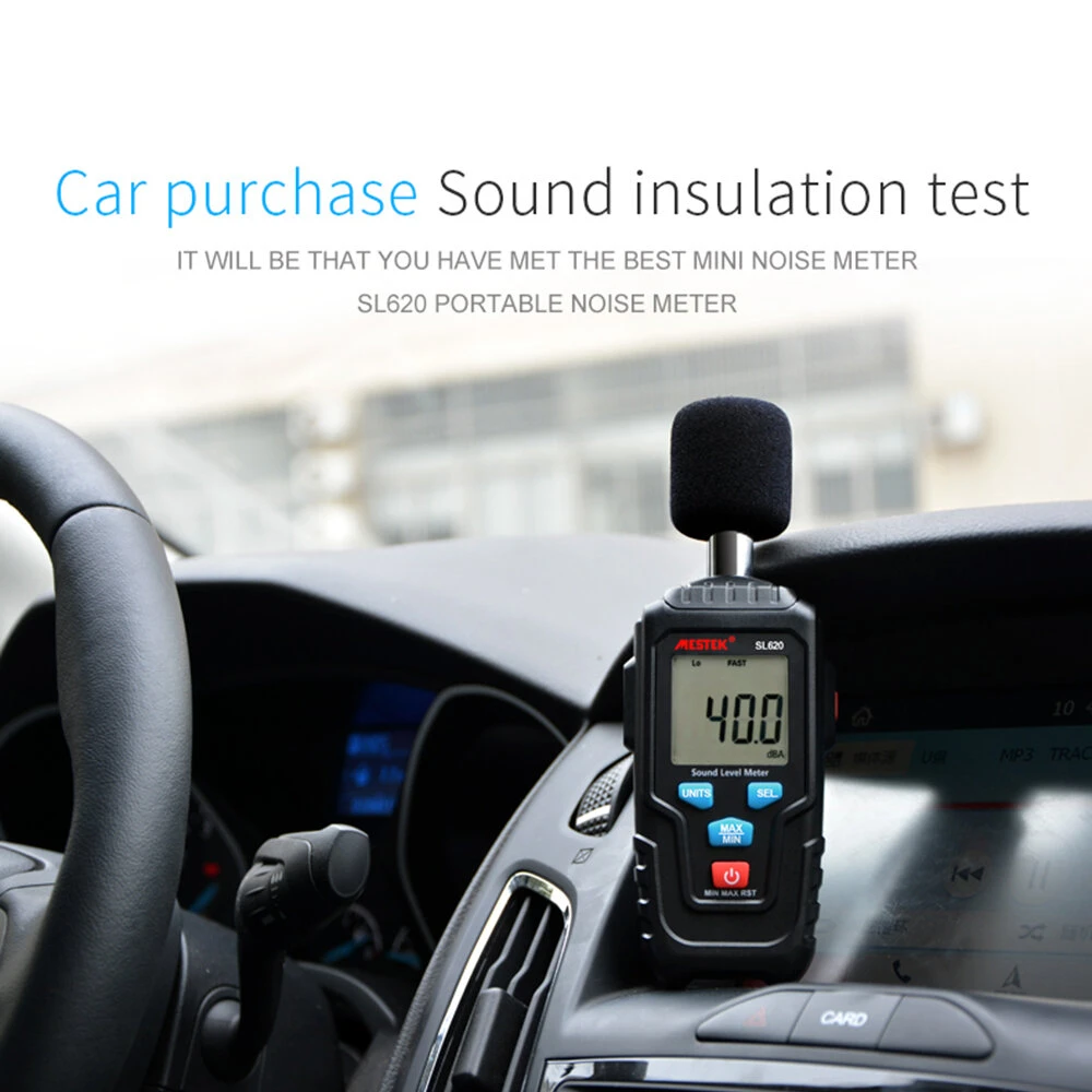 MESTEK SL620 Sound Level Meter | 30-135dB Decibel Meter with Data Logger - Image 5