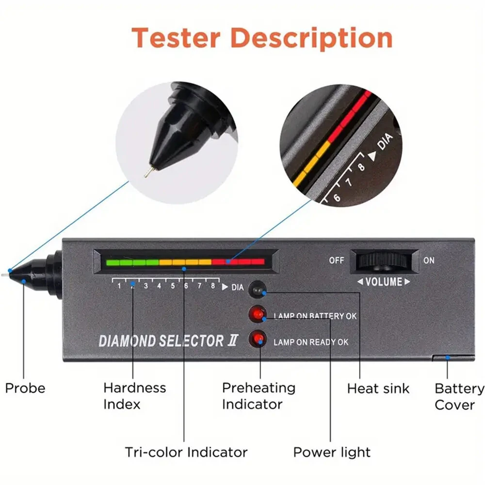 Professional Diamond Tester Pen | Fast & Accurate Jewelry Tester with LCD/LED - Image 3