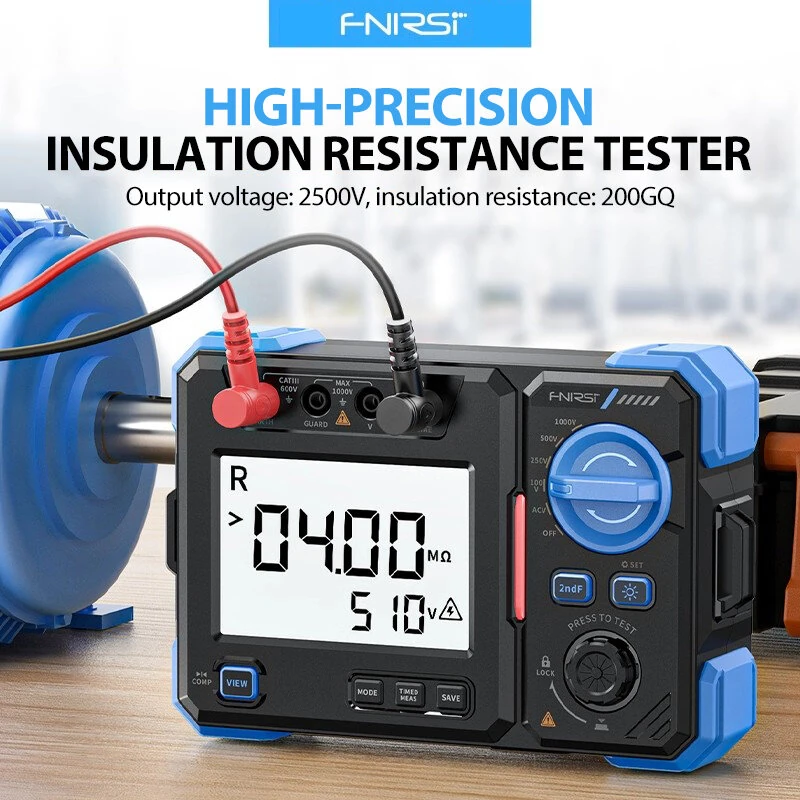 FNIRSI MRT1050 Insulation Resistance Tester - 100V to 1000V AC/DC Voltage Meter - Image 2
