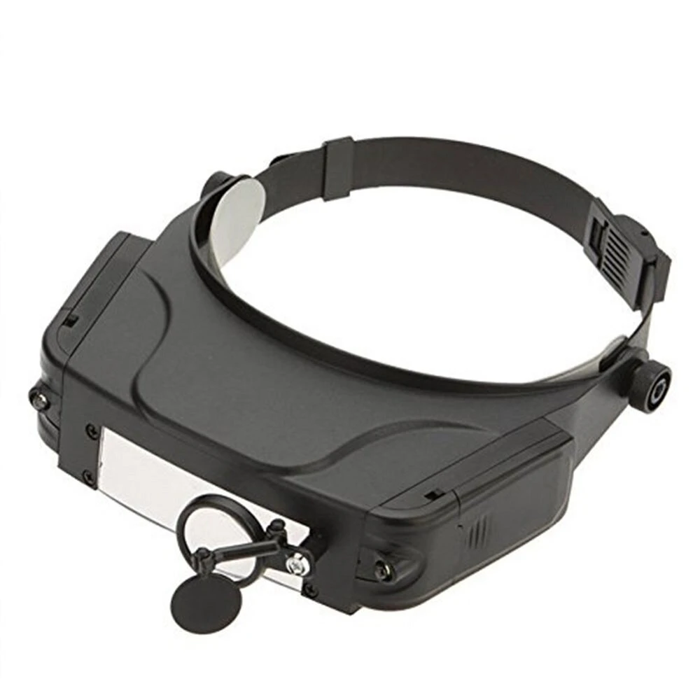 Magnifying Glass Headband with LED Light - Multi-lens Acrylic Eye Magnifier for Reading - Image 3