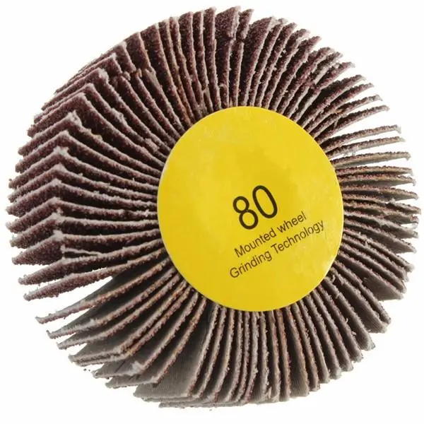 60/80 Grit Flap Wheel Disc | 6mm Shank for Rotary Tool | Abrasive Grinding & Sanding - Image 5