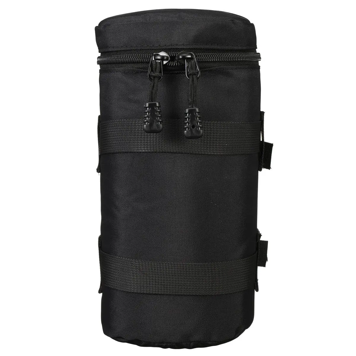 Portable Waterproof Camera Lens Case Pouch - Soft Black Bag for Standard Zoom Lenses - Image 3