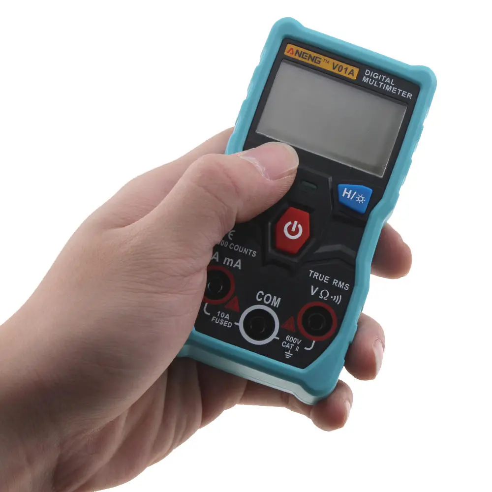 ANENG V01A True RMS Digital Multimeter - Autoranging Automotive Tester - Blue - Image 3