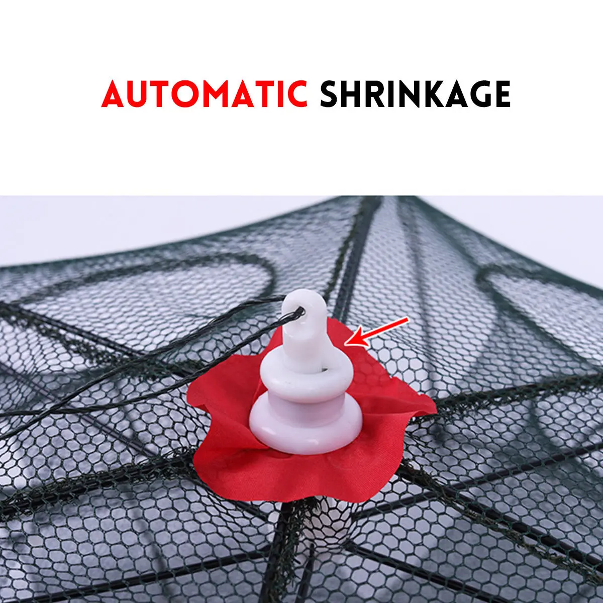 Foldable Fishing Bait Trap - Cast Net Cage for Minnow Crawdad Shrimp | Tube Design - Image 4