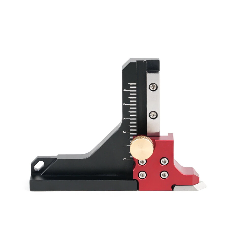 Precision CNC Aluminum Height Gauge - 123x90mm Engraved Scale | Router Table Plate - Image 2