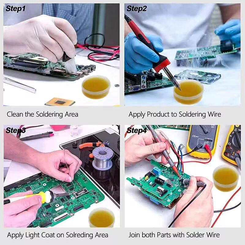 Lead-Free Soldering Paste Rosin Flux - Non-Corrosive 100g | Enhanced Solder Flow for Electronics Repair - Image 3