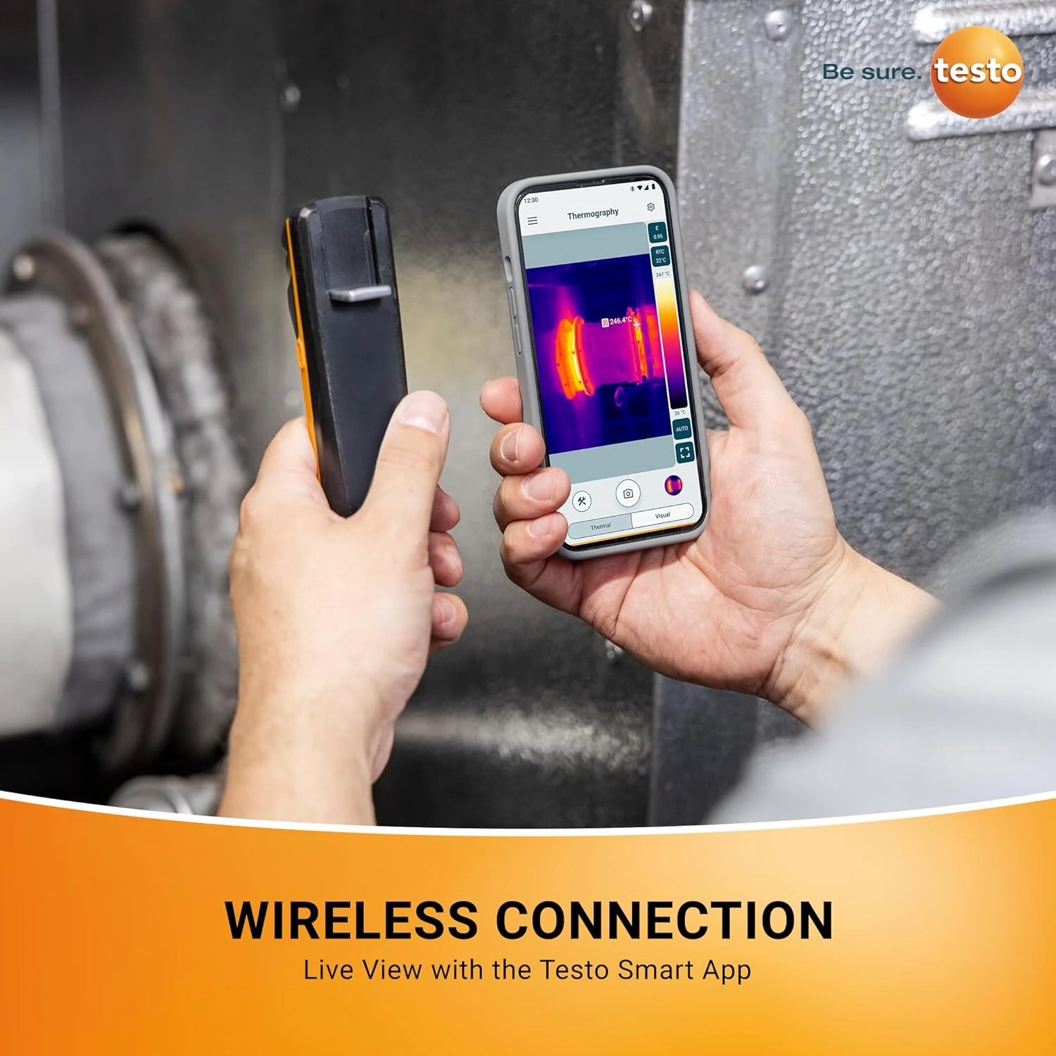 Testo 860i Wireless Thermal Imaging Camera - 256x192 IR Resolution | Smartphone Connected | -4 to 662°F Range | Testo Smart App - Image 4