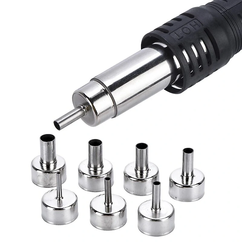 JCD Hot Air Welding Nozzles - 8Pcs Stainless Steel Kit for 8858 8898 858D - Image 3