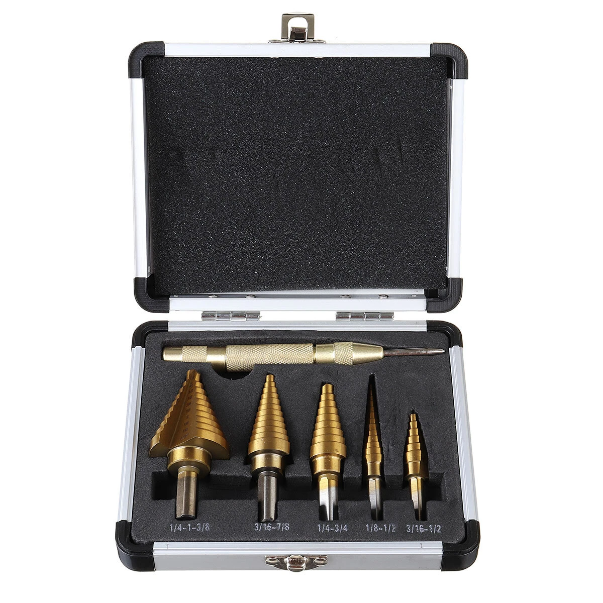 HSS Step Drill Bit Set - 3/5/6 Pcs Cone Hole Cutter Kit - Image 2