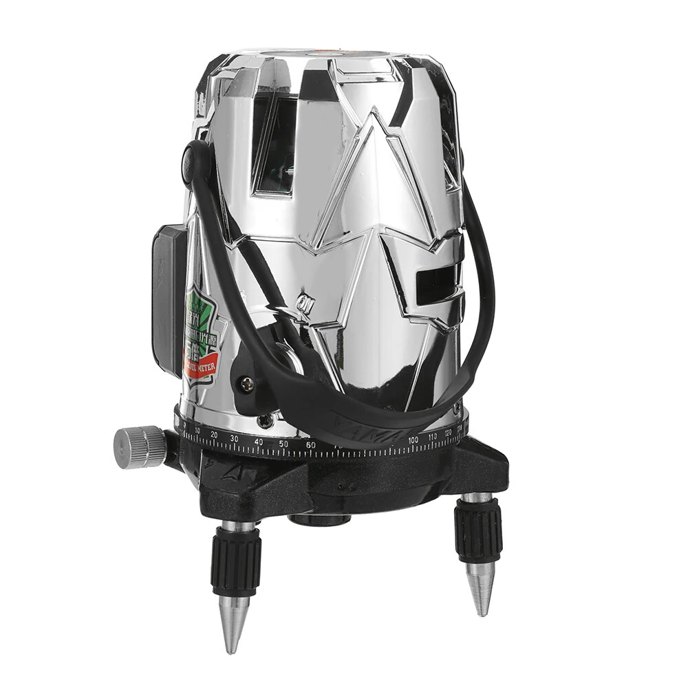Green Light Laser Level 360° with Base | 5-Line Electroplating Multi-Color Shell - Image 5